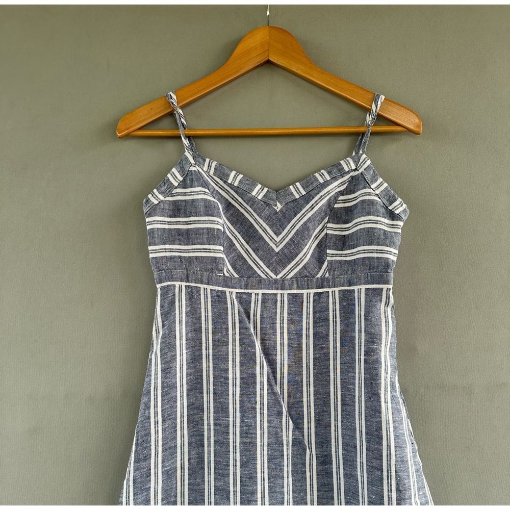 🎉5 for $45 🎉 St Tropez West Dress Maxi Long Size 4 Pure Linen - Picture 3 of 10